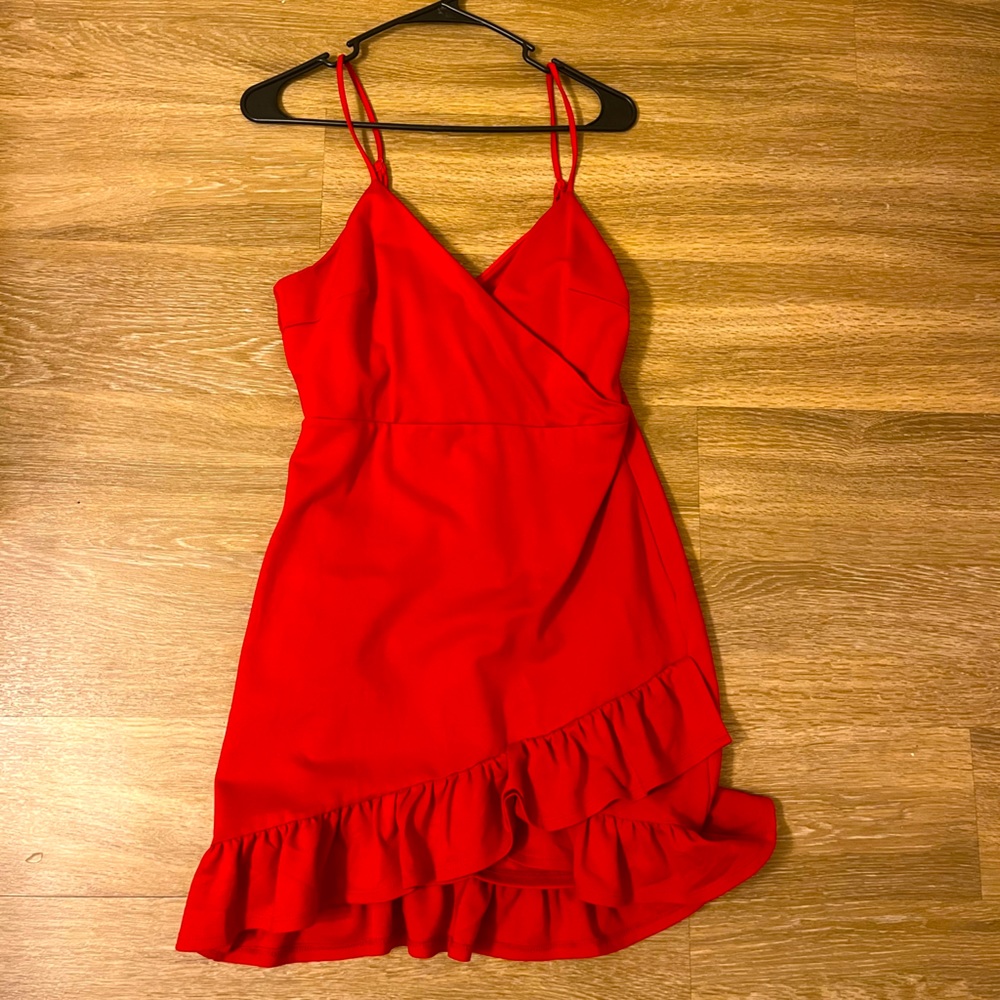 Red Lulus game day dress. Worn once. Like new. Open to negotiation